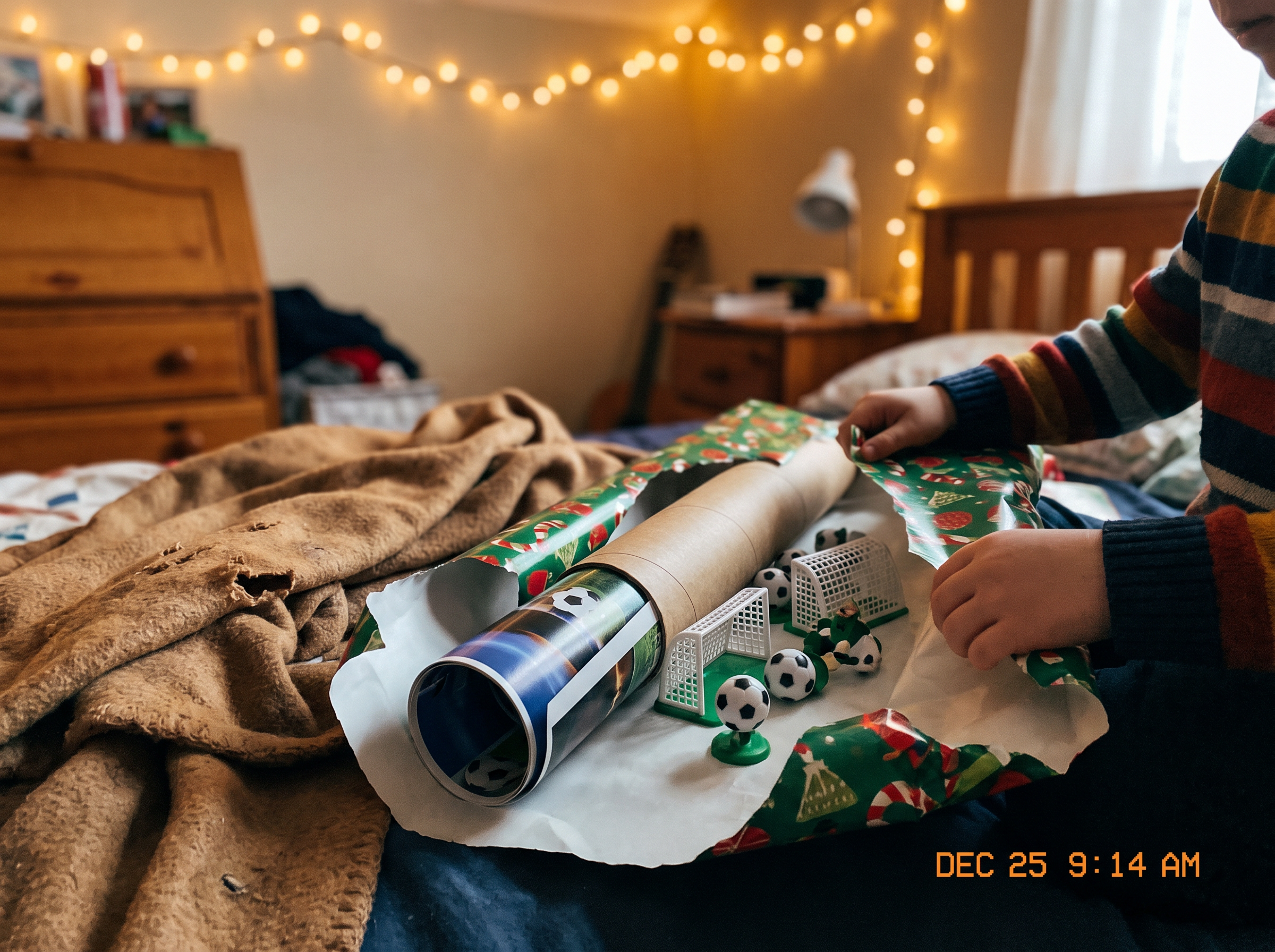Cadeau de Noël fan de foot : la déco qui fait vraiment plaisir à un enfant