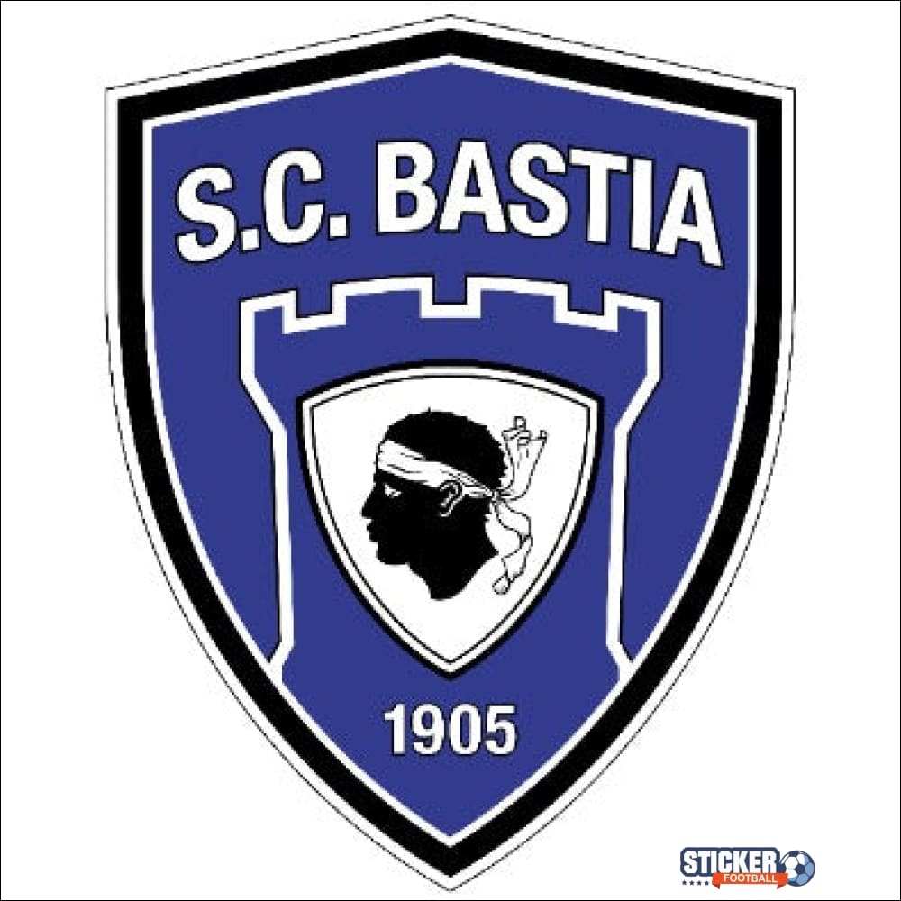 Autocollant logo Bastia foot