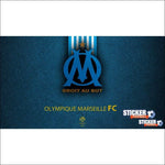 Deco Olympique Marseille avec logo OM - Vignette | stickers foot