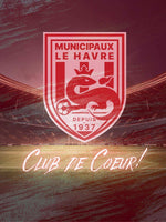 Affiche logo Municipaux Le Havre - Vignette | stickers foot