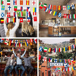 Guirlande drapeaux du monde deco coupe du monde - Vignette | Sticker Foot