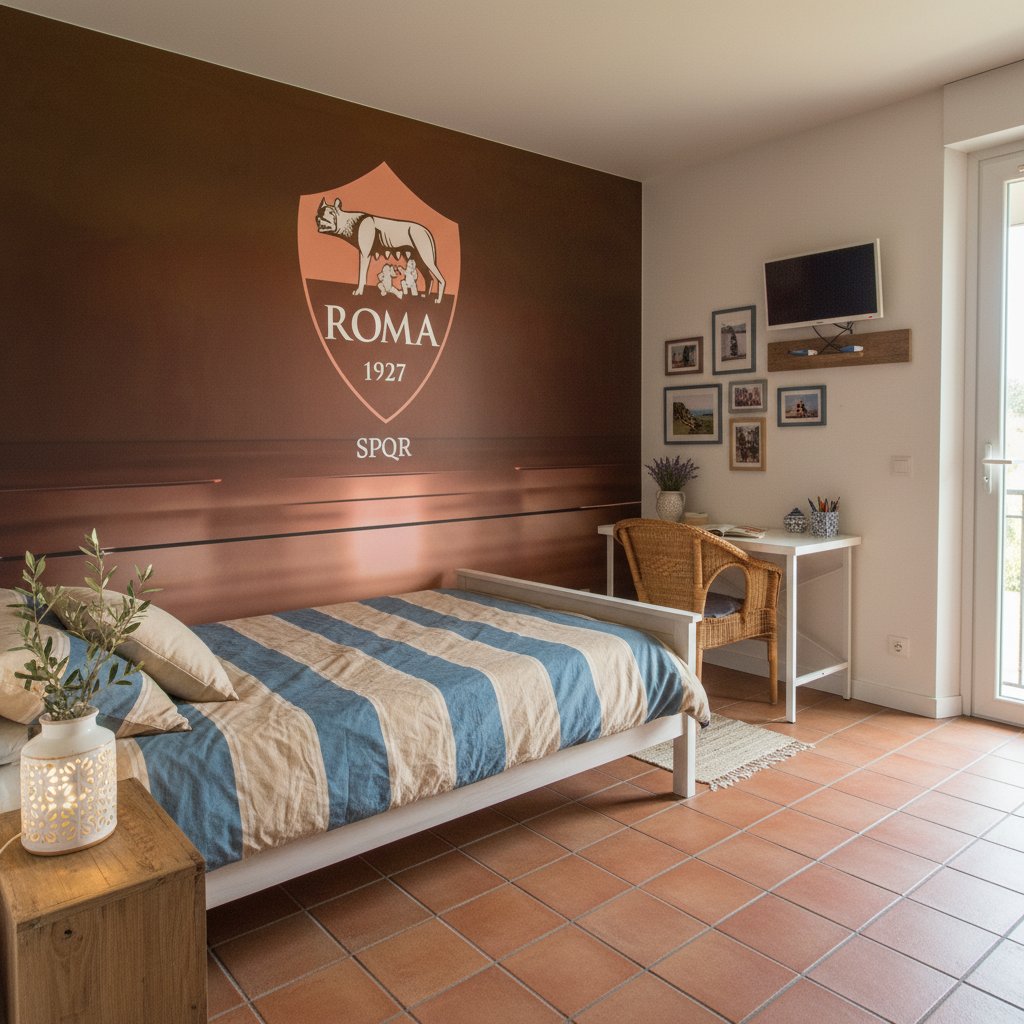 Visualisation Papier Peint AS Roma - Passion Sportive