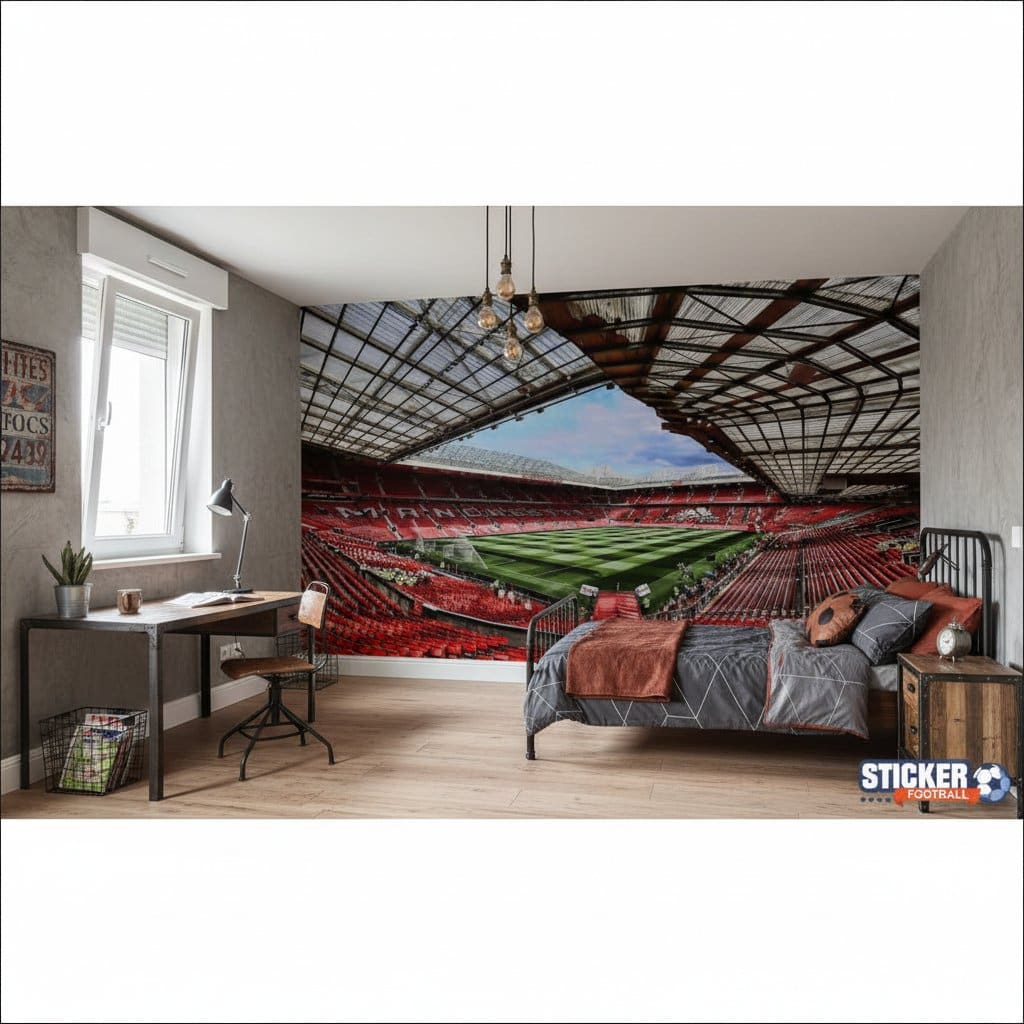 Visualisation papier peint football Manchester United Stade deco photo