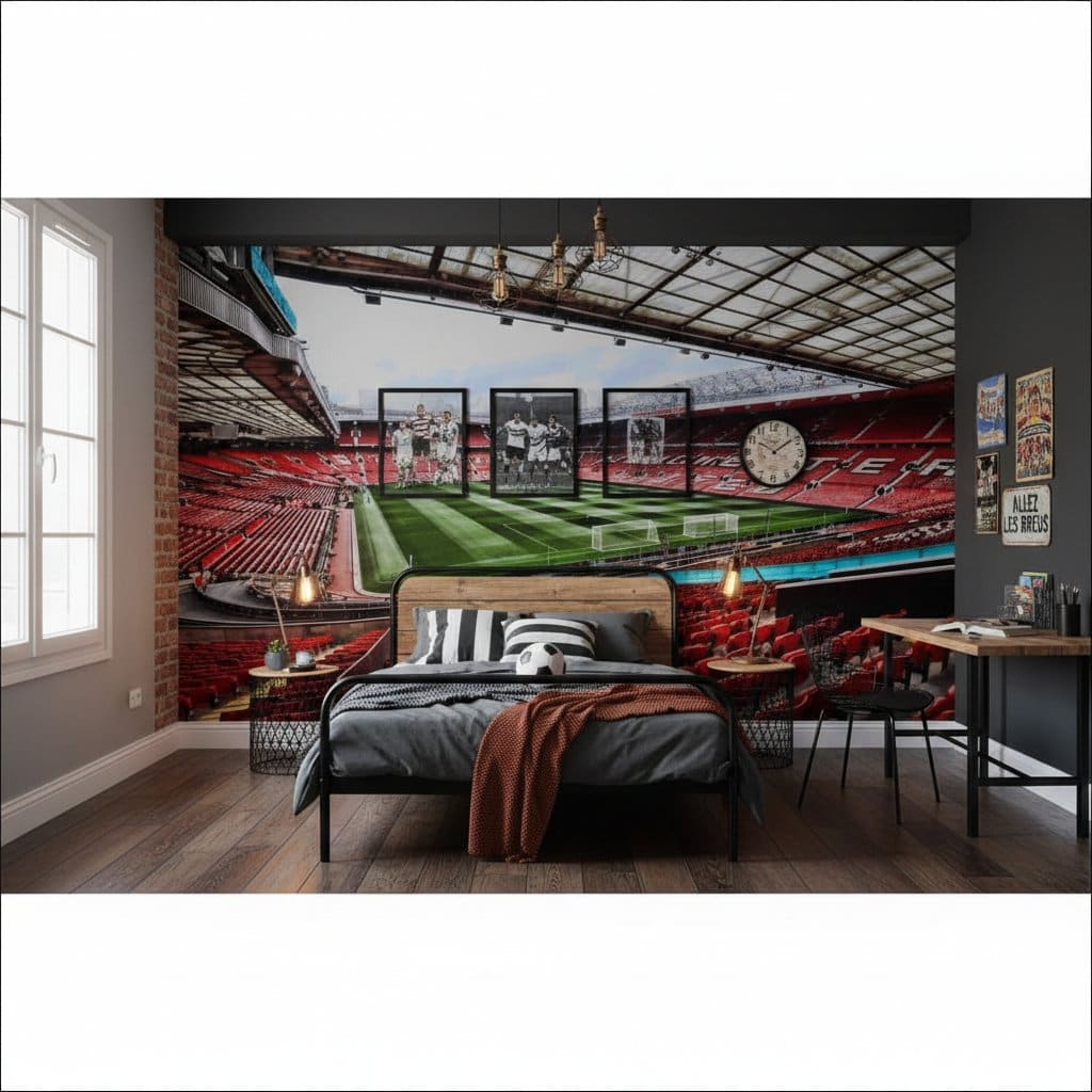 Visualisation papier peint football Old Trafford Devils Stade