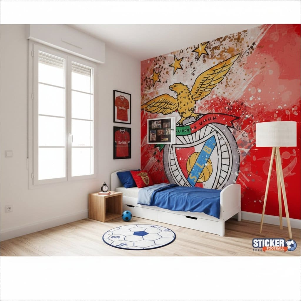 Visualisation papier peint football SL Benfica deco