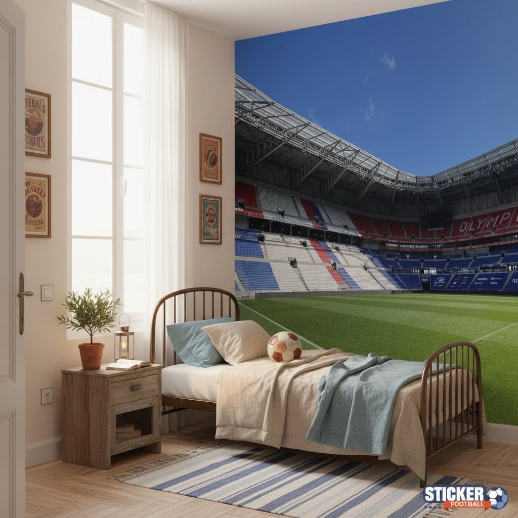 Visualisation papier peint football Stade Lyonnais