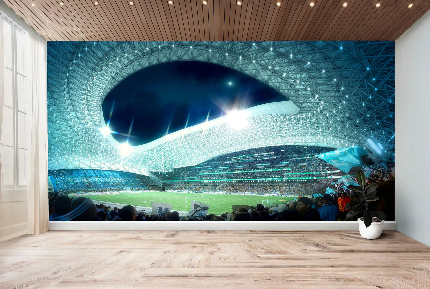 Papier peint football stade Vélodrome