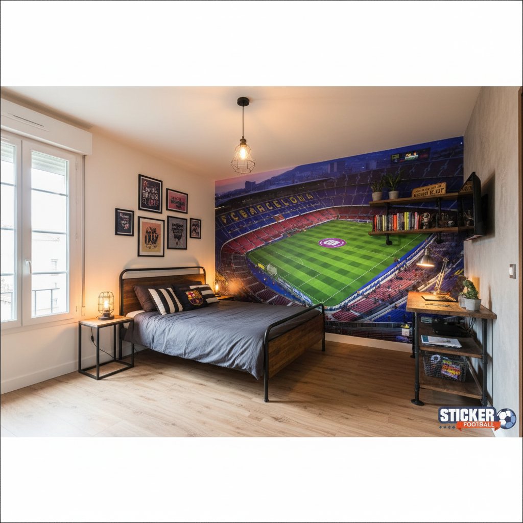 Visualisation Papier peint football stade de foot - Camp Nou