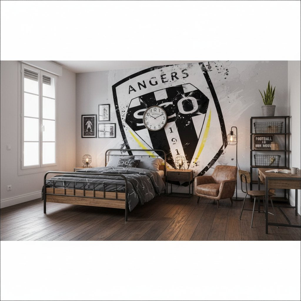 Visualisation papier peint foot Angers SCO deco