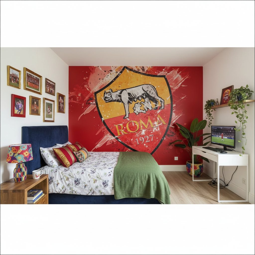 Visualisation papier peint foot AS Roma