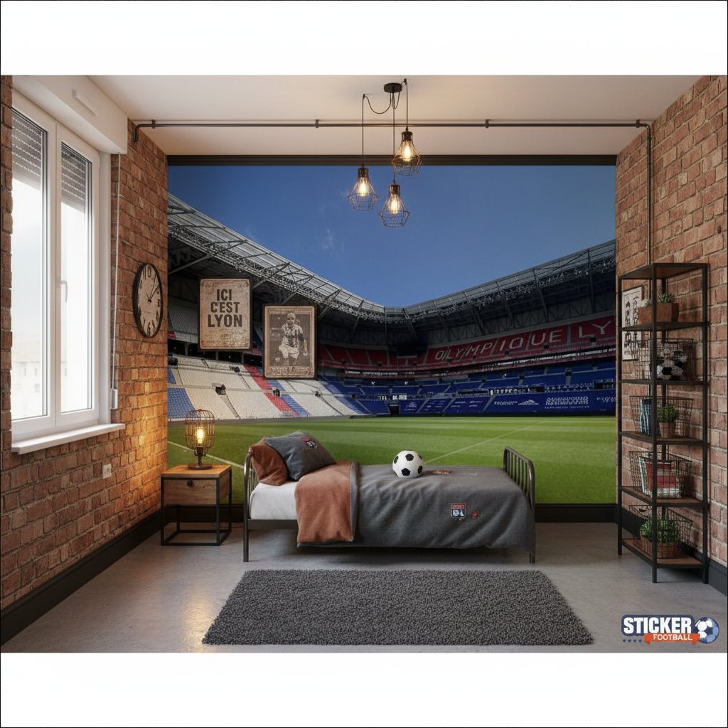 Visualisation papier peint football Stade Lyonnais