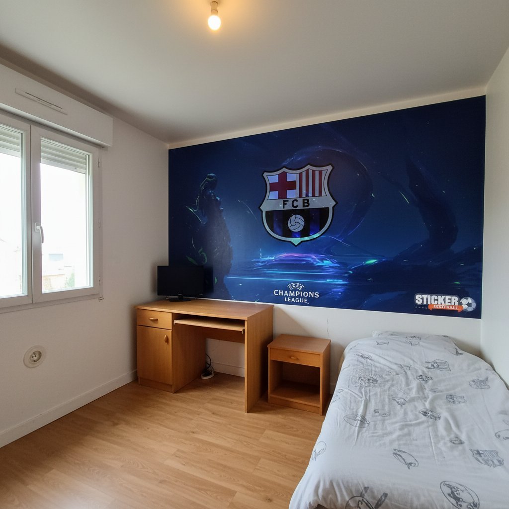 Visualisation Papier Peint FC Barcelona Idéal pour Fans Sportifs
