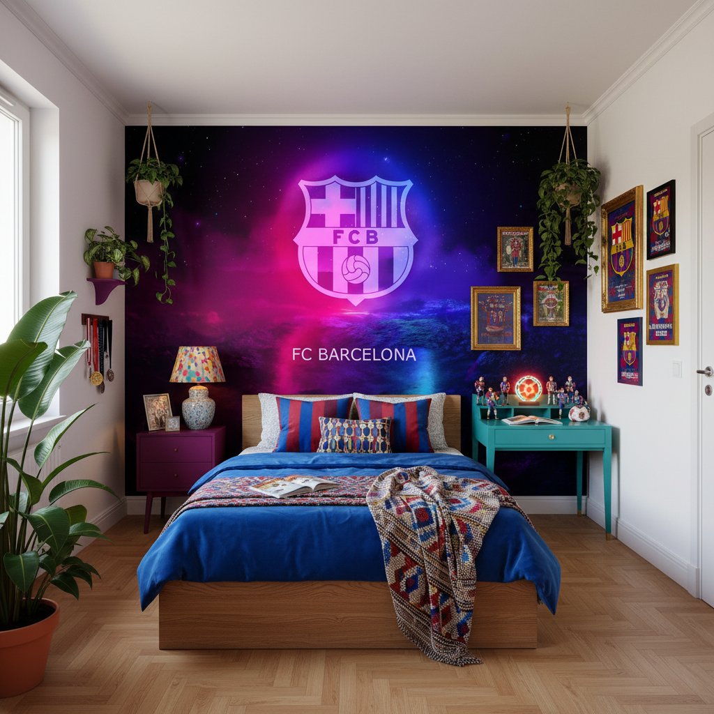 Visualisation Papier Peint FC Barcelona Esprit Sportif