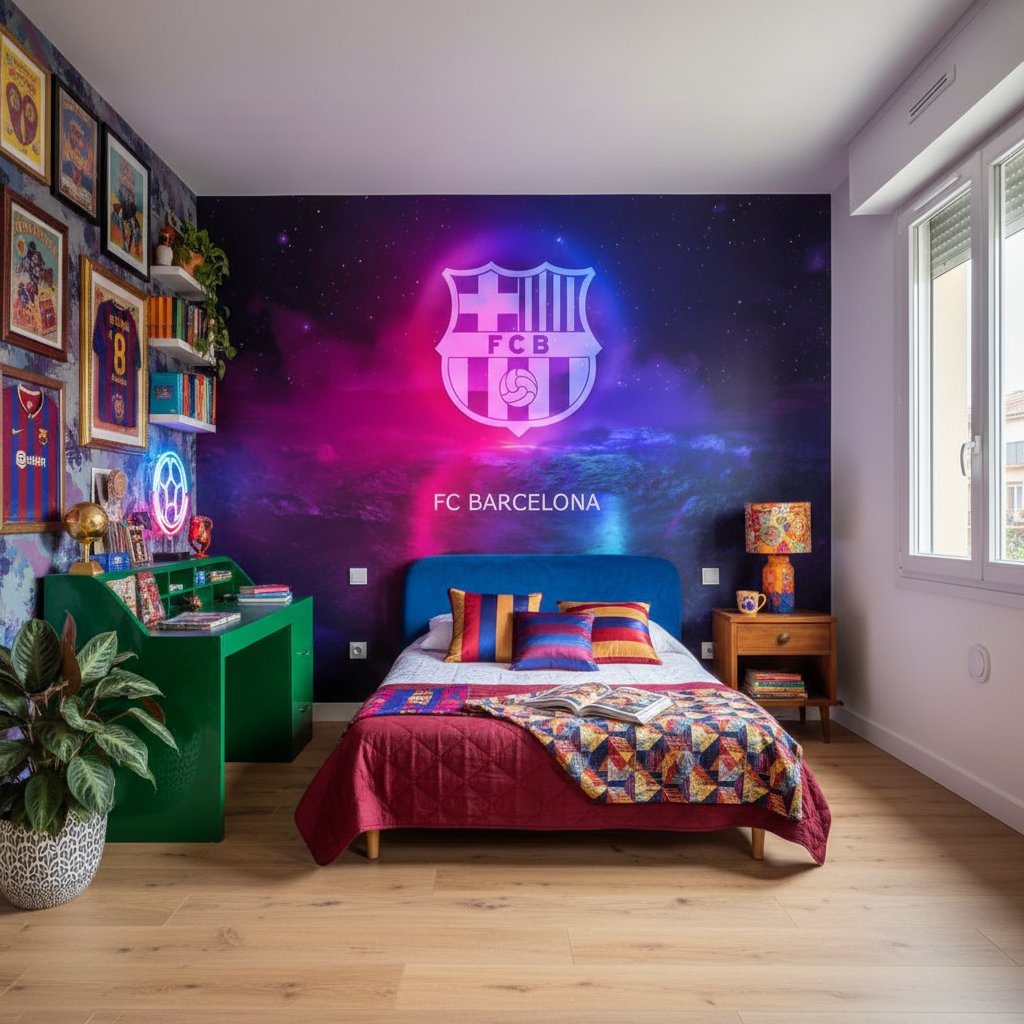 Visualisation Papier Peint FC Barcelona Esprit Sportif