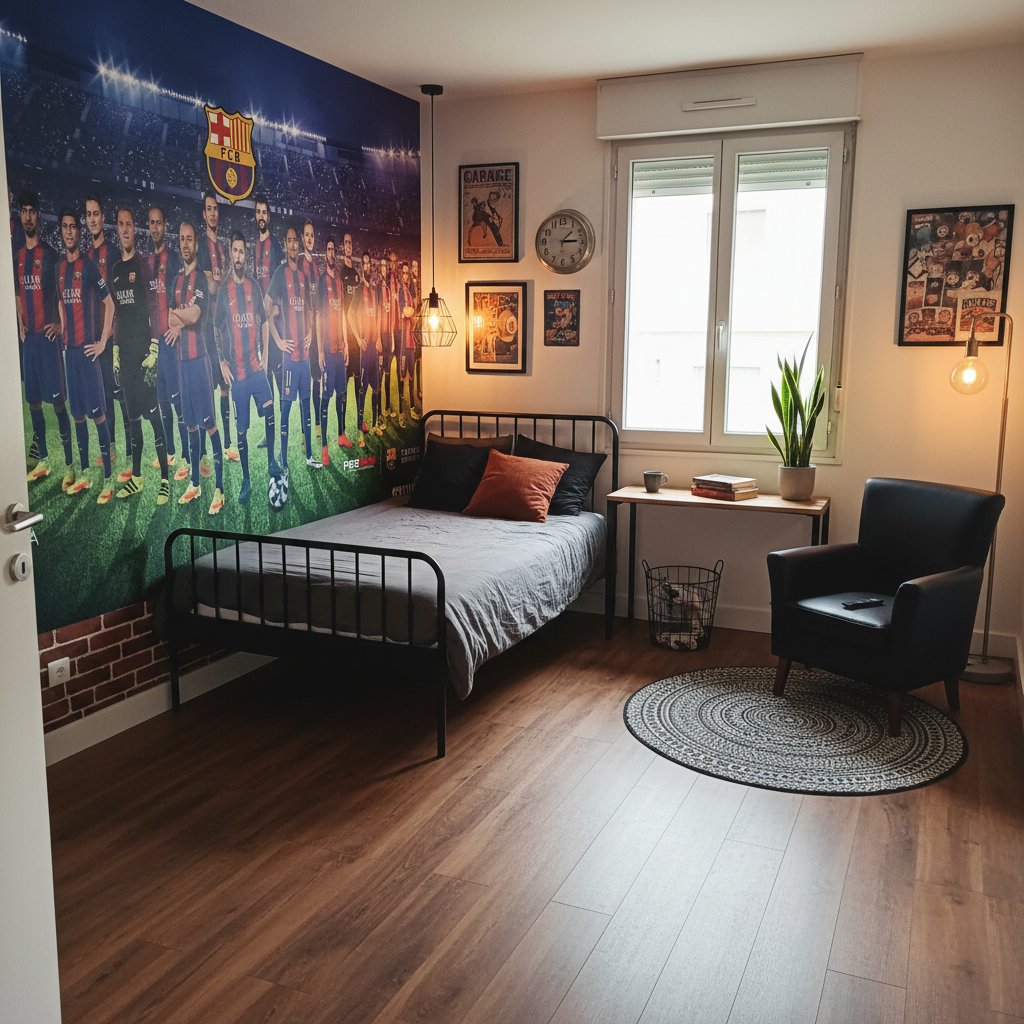 Visualisation Papier Peint FIFA Barça: Déco Coupe du Monde