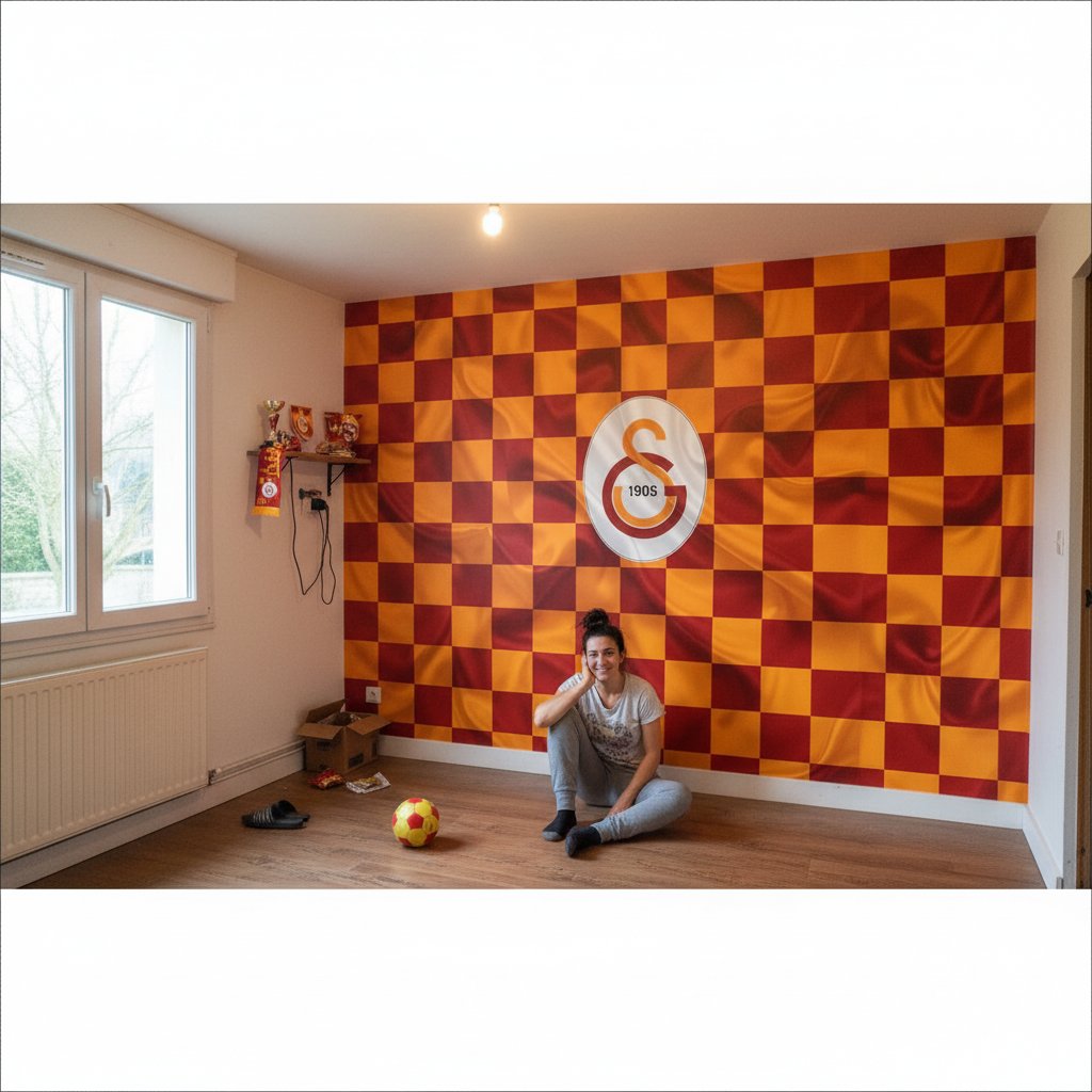 Visualisation Papier Peint Galatasaray S.K. - Logo Emblem Soccer