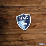Sticker logo Le Havre foot - logo HAC - Vignette | stickers foot