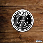 Sticker Logo PSG Noir et Blanc- logo de Paris Saint Germain - Vignette | stickers foot