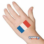 Tatouage drapeau France foot - Vignette | Sticker Foot