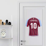 Déco sticker foot - maillot Aston Villa 2023 - Vignette | stickers foot