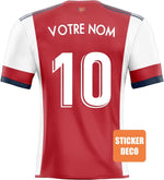 Déco sticker foot - 2022 maillot ARSENAL - Vignette | stickers foot