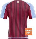 Déco sticker foot - maillot Aston Villa 2023 - Vignette | stickers foot