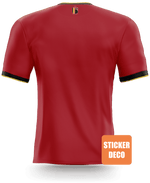 Déco sticker maillot de foot personnalisé Belgique - Vignette | stickers foot