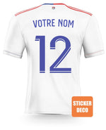 Déco sticker OL - maillot Ol Lyon - Vignette | stickers foot
