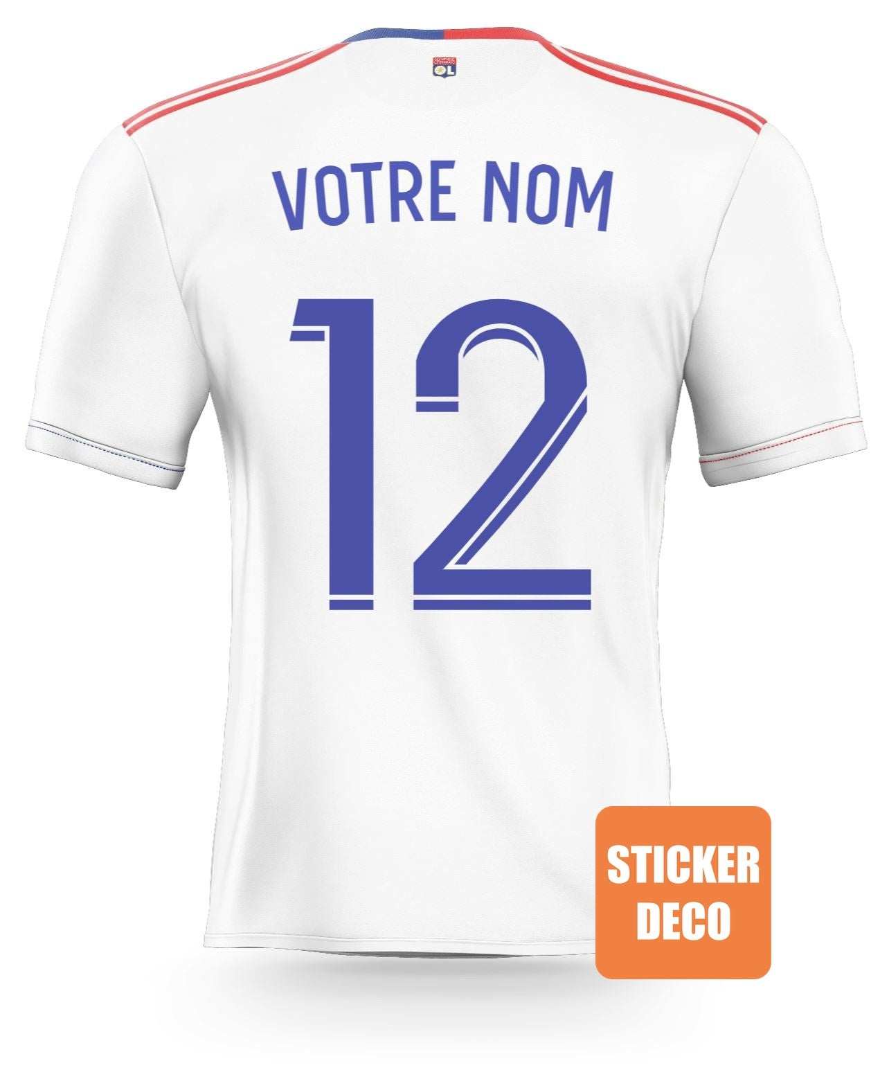 Déco foot LYON Personnalisé sticker-foot