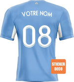 Déco sticker foot - le sticker maillot de Manchester city Personnalisé - Vignette | stickers foot