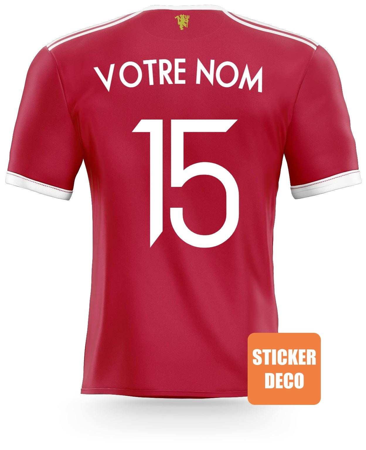 Déco foot MANCHESTER UNITED Personnalisé sticker-foot