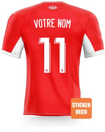 Déco sticker foot - maillot AS Monaco - Vignette | stickers foot