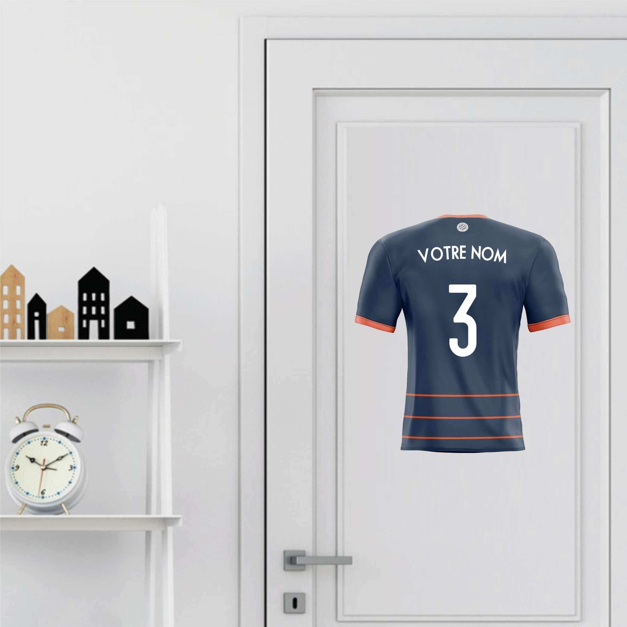 Déco foot maillot de montpellier 2022 vPersonnalisé sticker-foot