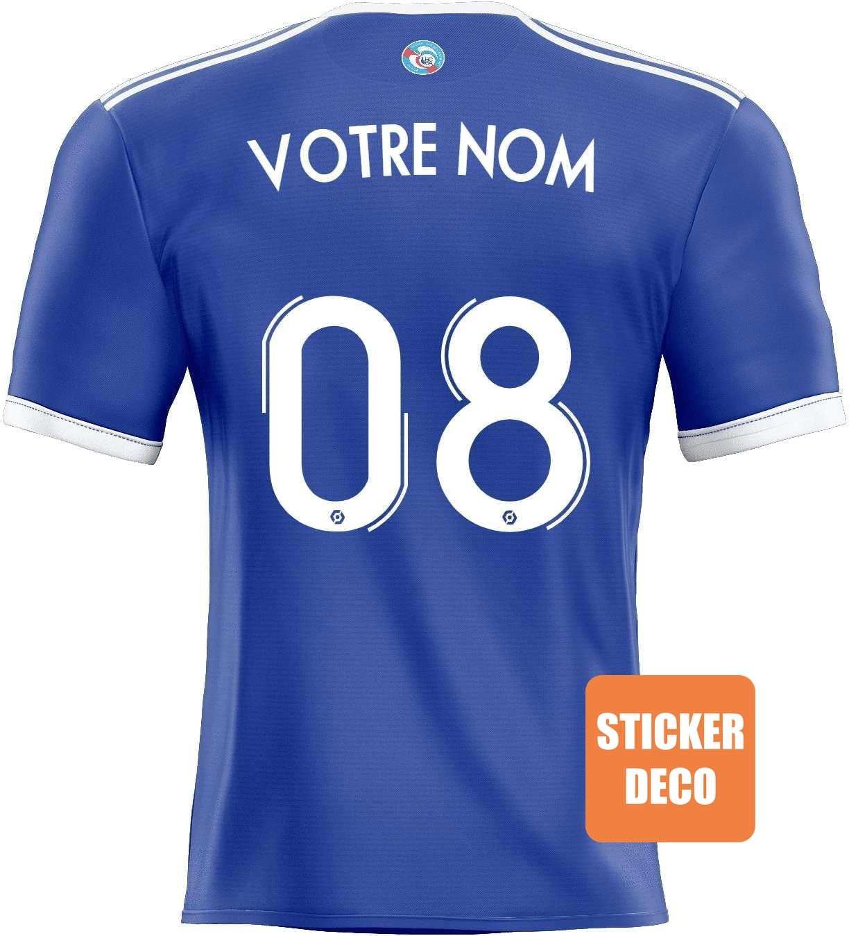 Déco foot maillot STRASBOURG Personnalisé sticker-foot