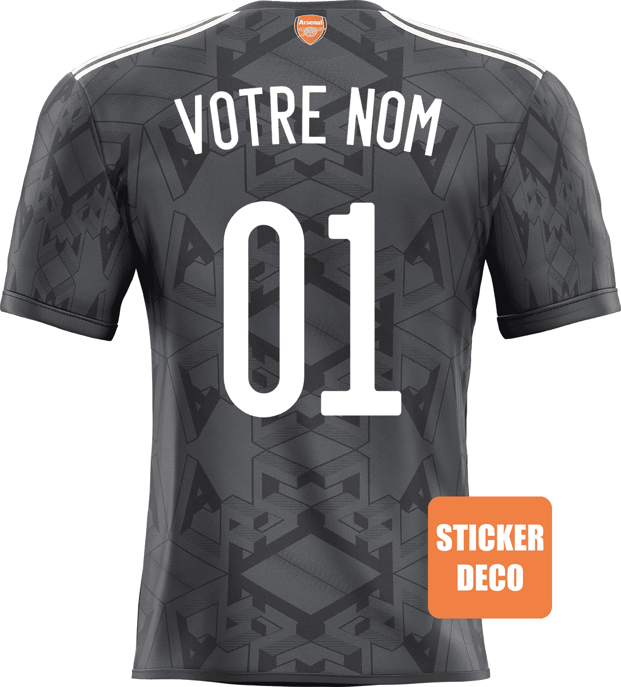 Sticker foot maillot Arsenal exterieur