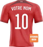 Sticker foot maillot Liverpool personnalisé - Vignette | stickers foot