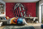 papier peint foot AC Milan Italie - Vignette | stickers foot
