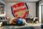 papier peint foot Arsenal FC deco football - Vignette | stickers foot