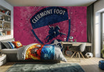 papier peint foot Clermont Football deco - Vignette | stickers foot