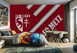 papier peint foot FC Metz logo - Vignette | stickers foot