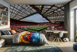 papier peint football Manchester United Stade deco photo - Vignette | stickers foot