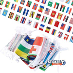 Guirlande drapeaux du monde deco coupe du monde - Vignette | stickers foot