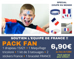 Pack Fan Accessoires de foot équipe de France - Vignette | Sticker Foot