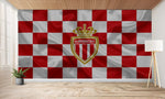 papier peint foot AS Monaco logo effet - Vignette | stickers foot