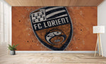 papier peint foot FC Lorient logo_ - Vignette | stickers foot