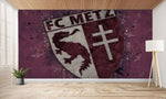 papier peint foot FC Metz artistique deco - Vignette | stickers foot