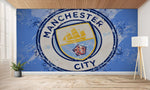 papier peint football Manchester City FC logo - Vignette | stickers foot