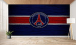 papier peint football PSG France_ psg deco effet bois - Vignette | stickers foot