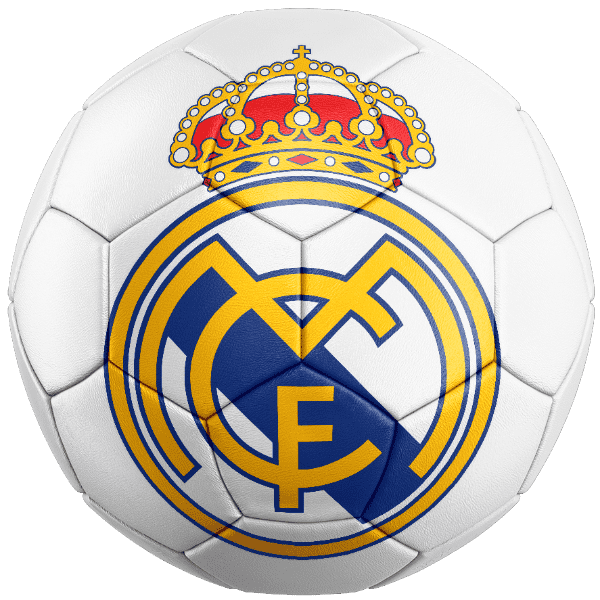 Deco anniversaire Real Madrid en sticker ballon