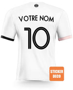 Deco PSG - sticker "Maillot PSG BLANC " Personnalisé 2022 - Vignette | stickers foot
